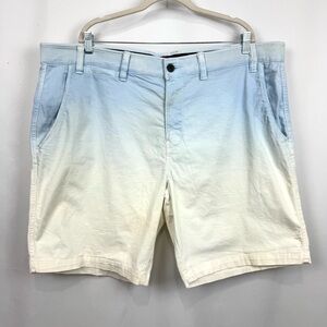 Foundry Men’s Sz 46 Shorts 9.5” Comfort Stretch Big & Tall Sky Blue 2 Tone Ombré